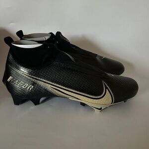 Nike Black and Gold Athletic Shoes with High Ankle Collar